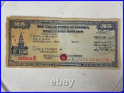 Vintage The United States Of America Twenty Five Dollars Savings Bond Series E