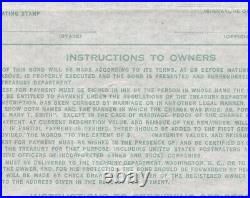 WAR DEFENSE Savings Bond OCT 1941 Series E $25.00 SCHWAN # 221 b TOP PERFORATION