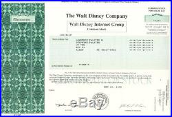 Walt Disney Internet Group 2000 Stock Certificate