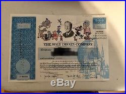 Walt Disney Original Stock Certificate