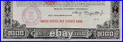 War Savings Bond 1943 Series E $100 SCHWAN # 228b CLEVELAND # C51818488E