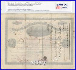 Wilmington & Northern Rail Road Company Stock Certificate Henry Dupont